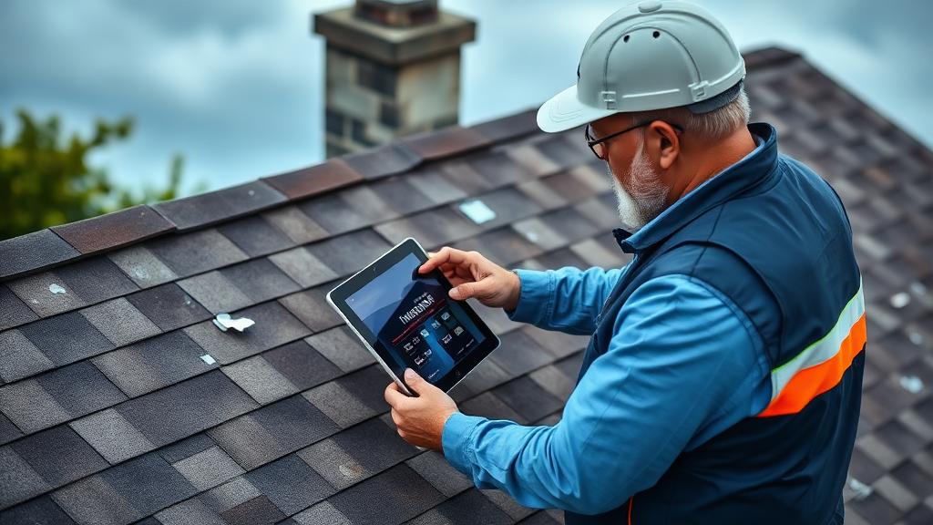 Roof insurance claim inspection